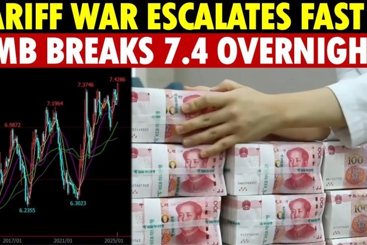 Tariff War Escalates to Currency War, RMB Breaks 7.4 Overnight! Currency Crashes, RMB Sold Off