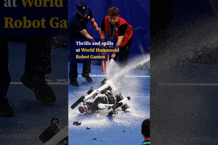 Thrills and spills at World Humanoid Robot Games