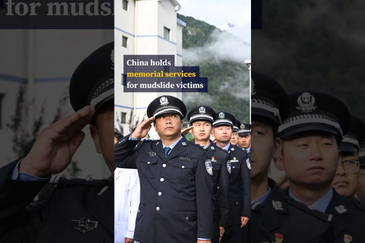 China holds memorial services for mudslide victims