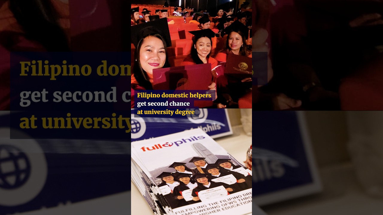 Filipino domestic helpers get second chance at university degree