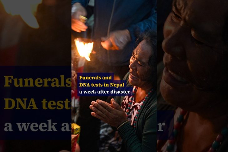 Funerals and DNA tests in Nepal a week after disaster