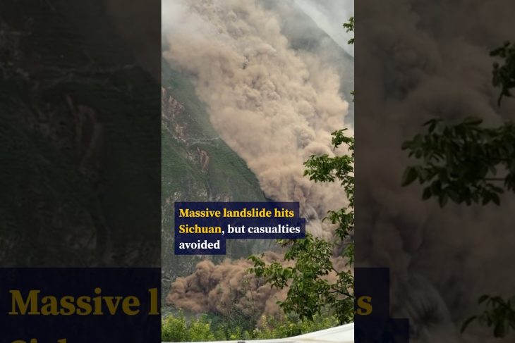 Massive landslide hits Sichuan, but casualties avoided