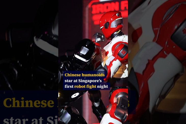 Chinese humanoids star at Singapore’s first robot fight night