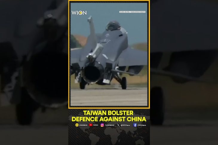 First two new F-16V fighter jets arrive in Taiwan | WION Shorts