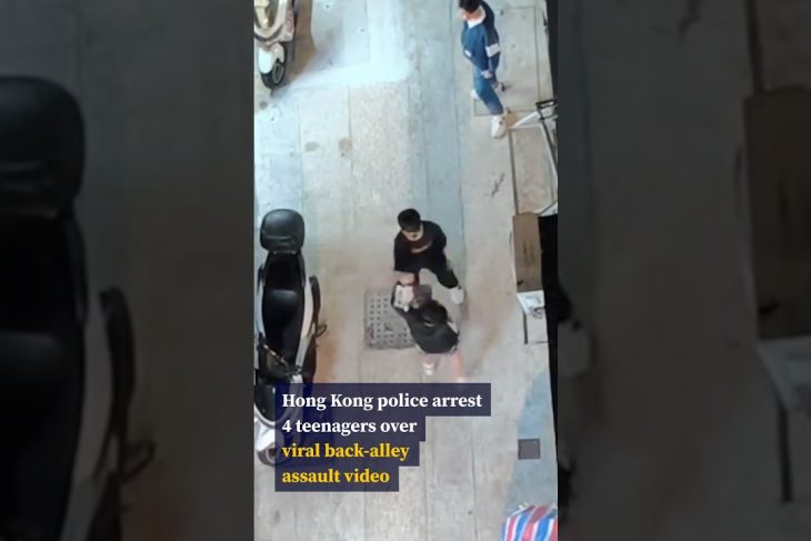 Hong Kong police arrest 4 teenagers over viral back-alley assault video
