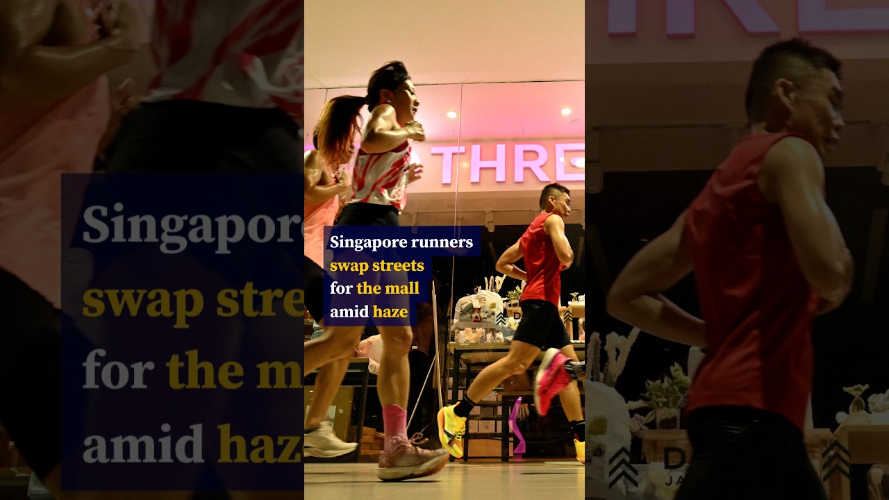 Singapore runners swap streets for the mall amid haze